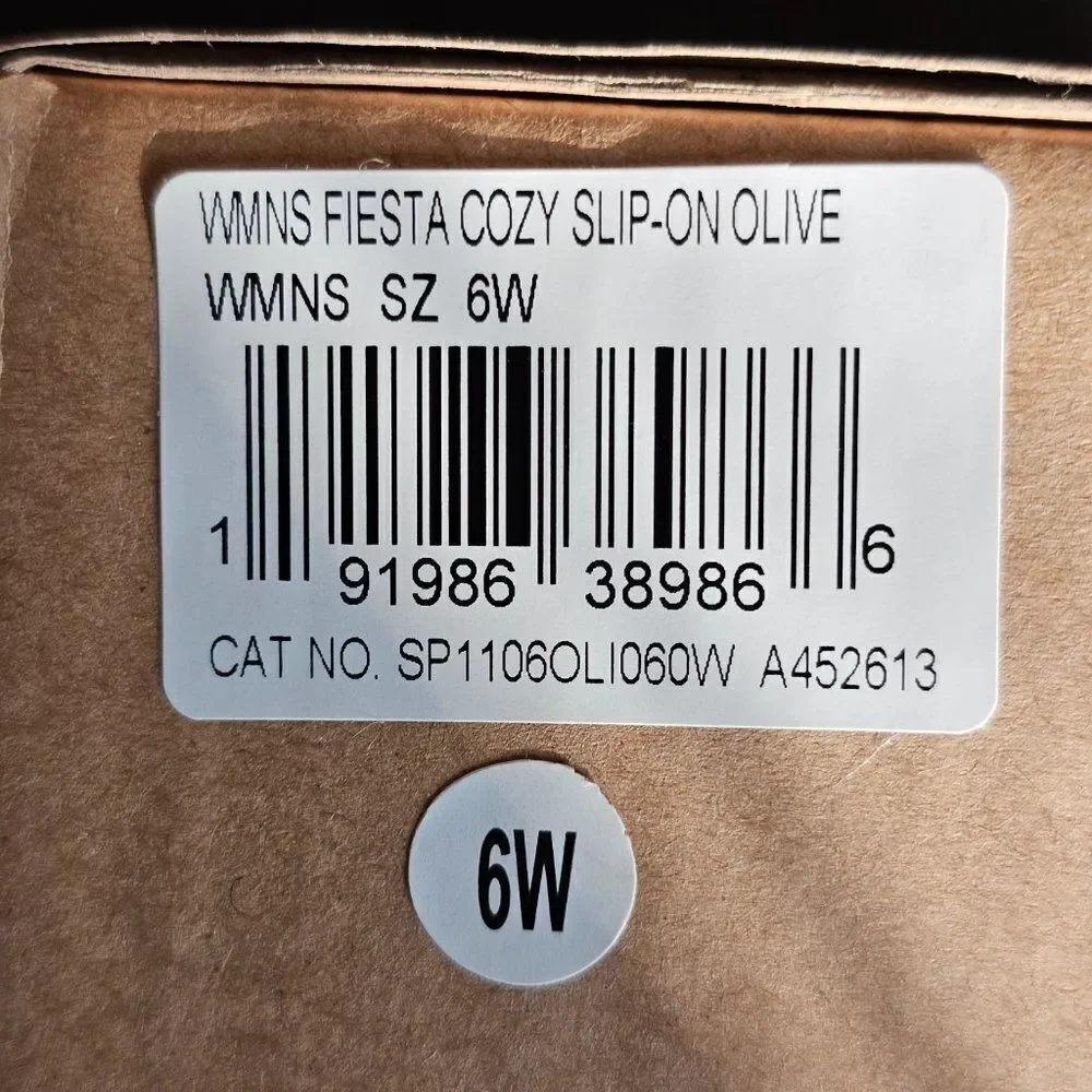 Waco Spenco girl's Wool Collared Fiesta Cozy Suede Slip On Shoes Olive size 6